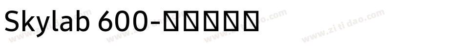 Skylab 600字体转换